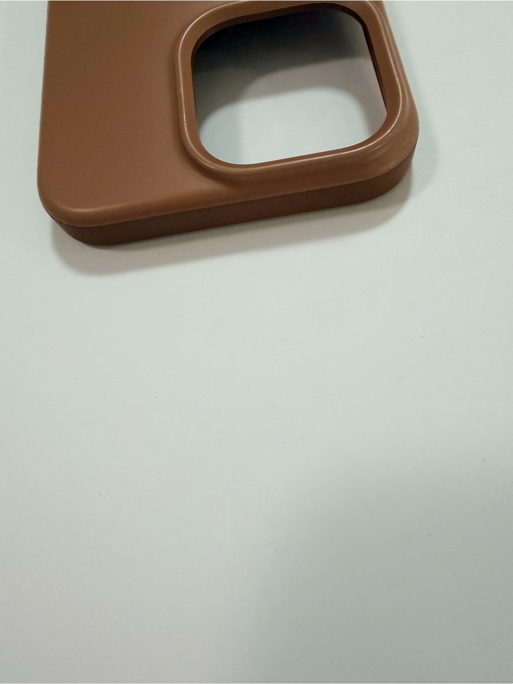 Loopy Case iPhone 15 Promax Brown Silicone Phone Case with Built-In Strap - Picture 6 of 7